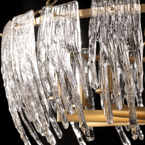 Loft Industry Modern - Melting Ice Circle Chandelier